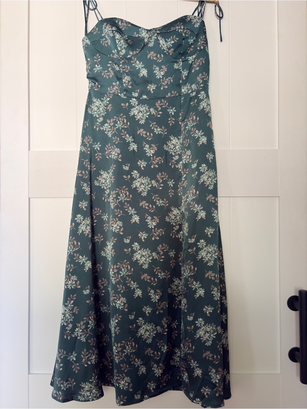 Floral Maxi dress in Deep Green